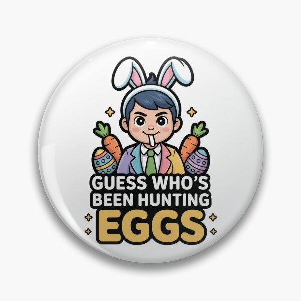 Item preview, Playful Easter Egg Hunt Winner Funny Bunny Man designed and sold by chattsuede.