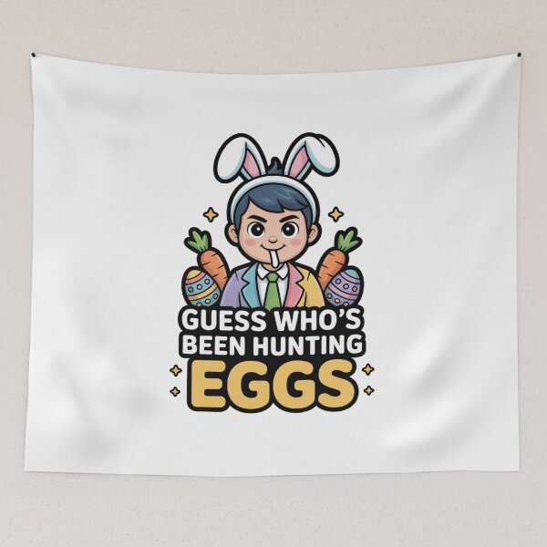 Item preview, Playful Easter Egg Hunt Winner Funny Bunny Man designed and sold by chattsuede.