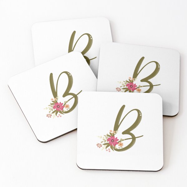 Artikelvorschau, Vintage Blumenstrauß mit Initiale B entworfen und verkauft von Willow & Grace Designs.