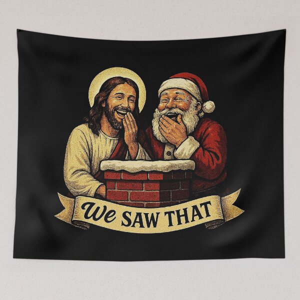 Item preview, We Saw That Jesus Santa Claus Christmas Chimney designed and sold by plushism.