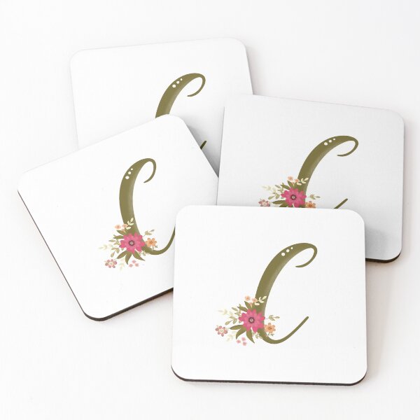 Item preview, Vintage Bouquet Floral Initial - C designed and sold by Willow & Grace Designs.