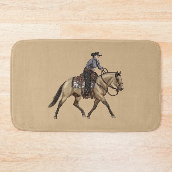 Item preview, Cowgirl Riding Ranch Horse – Country Western Art designed and sold by MillvilleRidge.