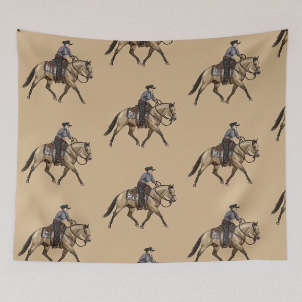 Item preview, Cowgirl Riding Ranch Horse – Country Western Art designed and sold by MillvilleRidge.