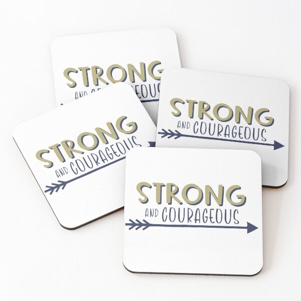 Item preview, Strong and Courageous  designed and sold by Willow & Grace Designs.