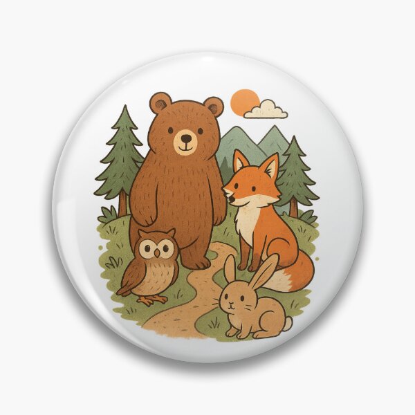 Item preview, Cute Forest Animals – Whimsical Nature Friends Illustration designed and sold by TshirtMyMom.