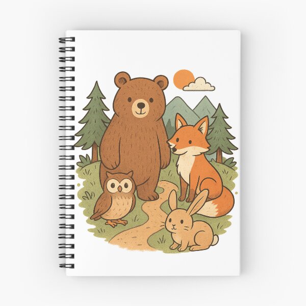 Item preview, Cute Forest Animals – Whimsical Nature Friends Illustration designed and sold by TshirtMyMom.
