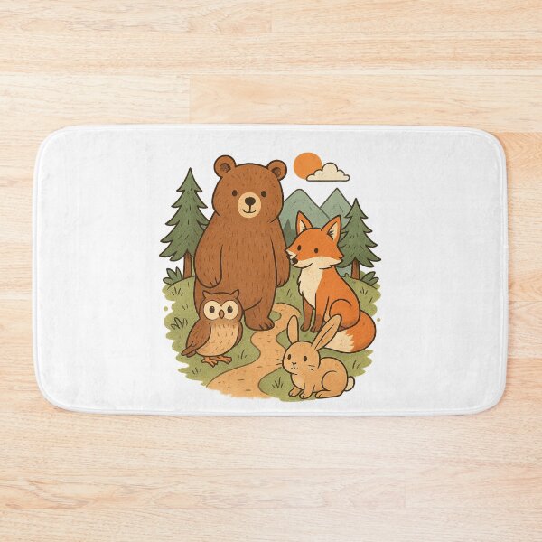 Item preview, Cute Forest Animals – Whimsical Nature Friends Illustration designed and sold by TshirtMyMom.