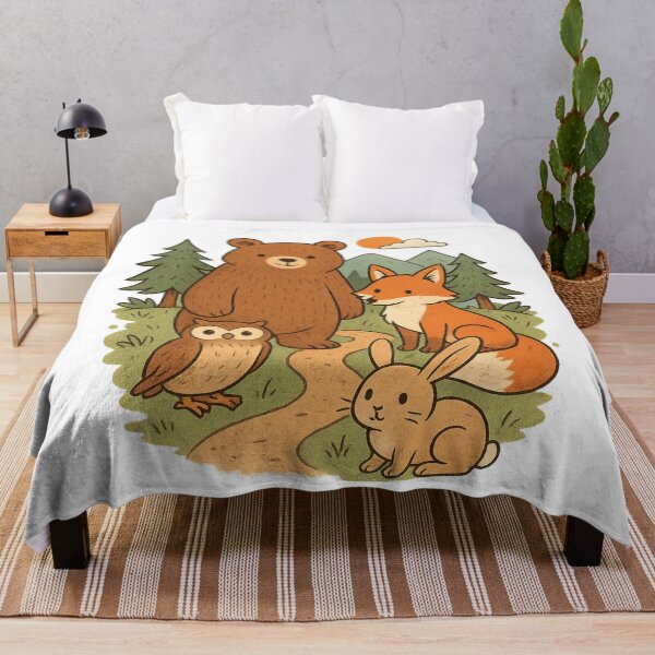 Item preview, Cute Forest Animals – Whimsical Nature Friends Illustration designed and sold by TshirtMyMom.