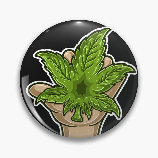 Item preview, Logo Cartoon of Marijuana leaf on hand.  designed and sold by tedykurniawan12.