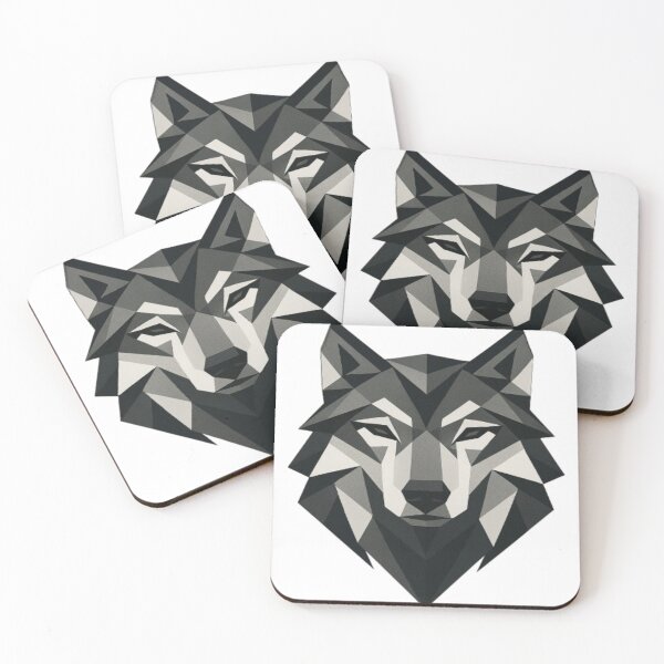Item preview, Geometric Wolf – Modern Polygon Animal Art designed and sold by maciejdesing.