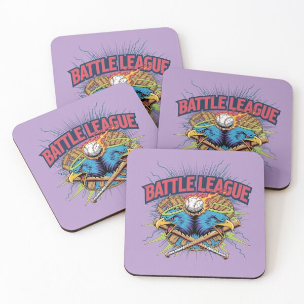 Item preview, "Battle League" Baseball Mascot Art designed and sold by InkWeaveShop.