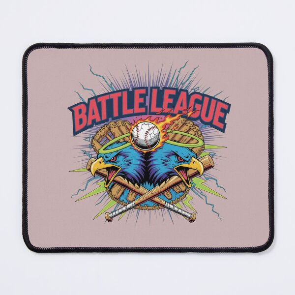 Item preview, "Battle League" Baseball Mascot Art designed and sold by InkWeaveShop.