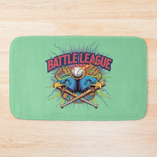 Item preview, "Battle League" Baseball Mascot Art designed and sold by InkWeaveShop.