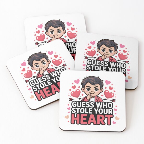 Item preview, Cute Valentine Secret Admirer Boy Stolen Heart Message designed and sold by chattsuede.