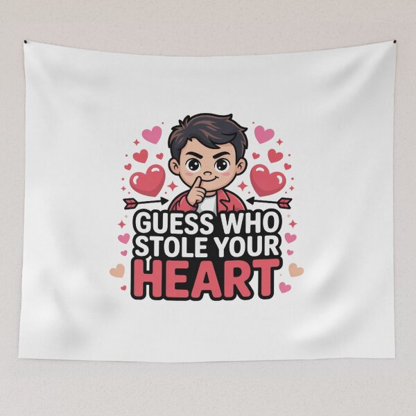 Item preview, Cute Valentine Secret Admirer Boy Stolen Heart Message designed and sold by chattsuede.