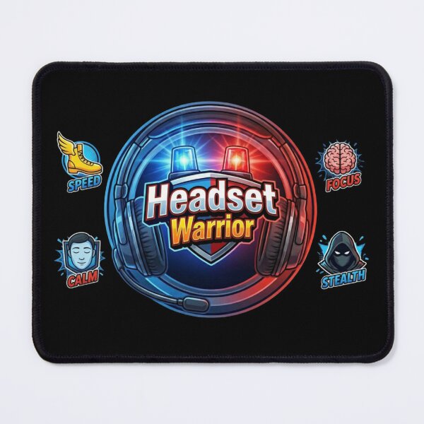 Item preview, Headset Warrior Emergency Dispatch Logo designed and sold by Khadigadesings.