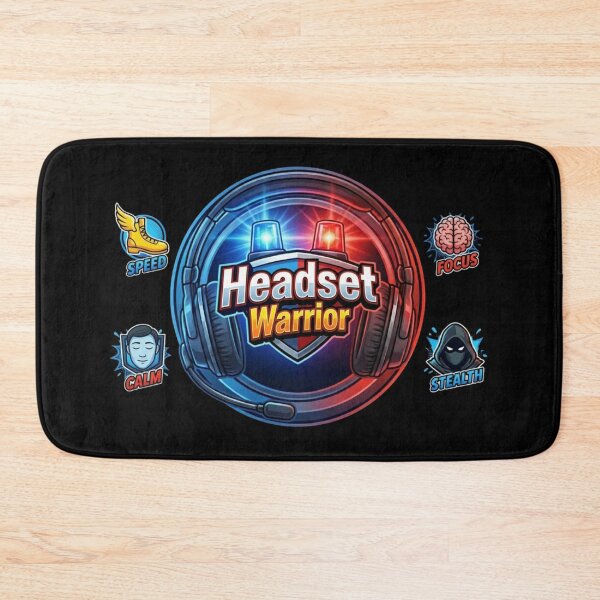 Item preview, Headset Warrior Emergency Dispatch Logo designed and sold by Khadigadesings.
