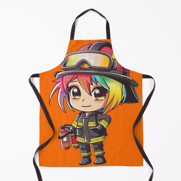Item preview, Rainbow Rescue Chibi — Firefighter Hero designed and sold by ArgentoArt.