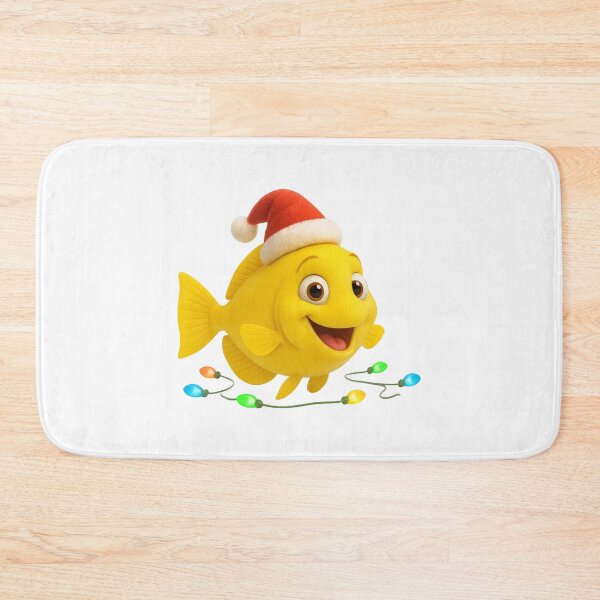 Item preview, Christmas Yellow Tang Fish designed and sold by Sillytoe.