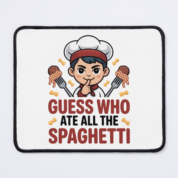 Item preview, Mischievous Chef Guess Who Ate Spaghetti Funny Lover designed and sold by chattsuede.