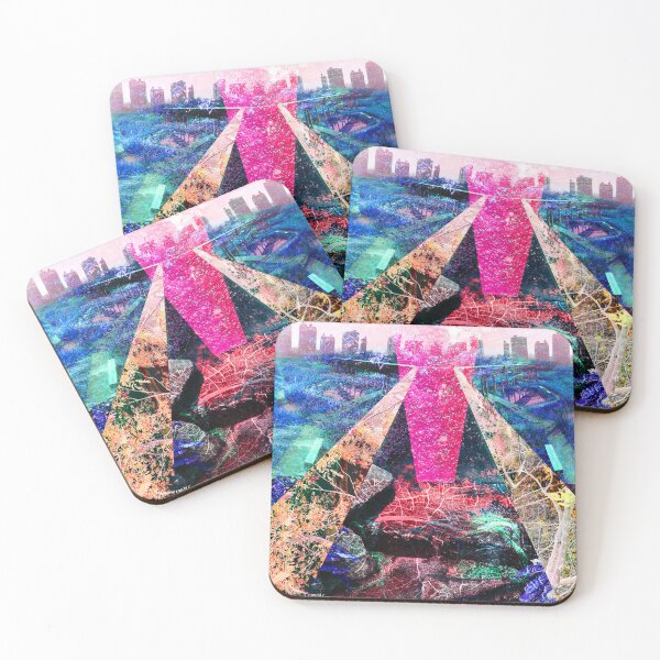 Item preview, risk city in dangerous urban wetland ecopop collage art portrait design designed and sold by jorgelebeau.
