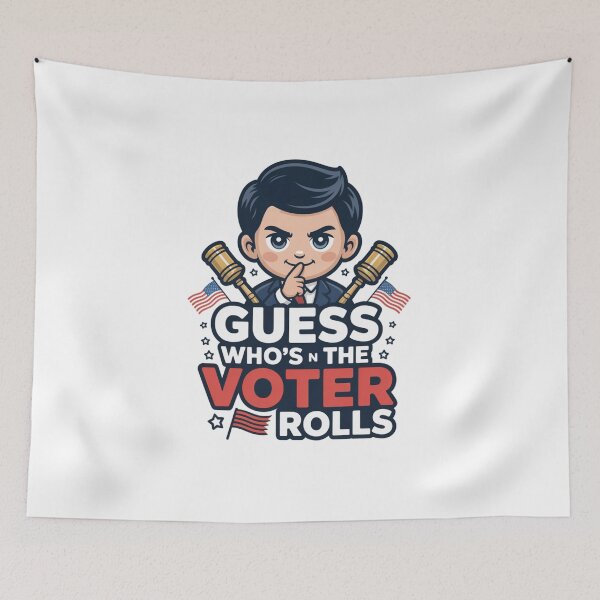 Item preview, Intriguing Voter Registration Secret Chibi Guess Who's Voting Design designed and sold by chattsuede.