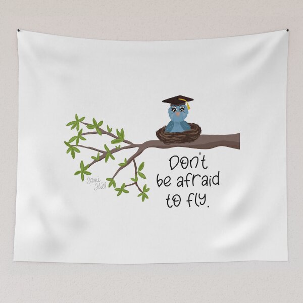Item preview, Don't be Afraid to Fly - graduation 2026 designed and sold by Willow & Grace Designs.