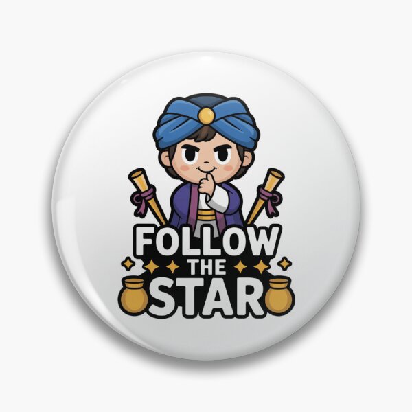 Item preview, Cute Wise Man Follow The Star Epiphany Cartoon designed and sold by chattsuede.