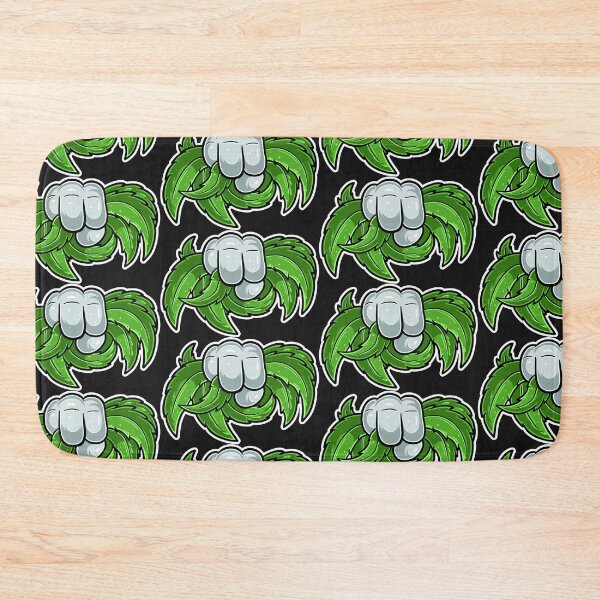 Item preview, Cartoon logo of a Hand holding a marijuana leaf.  designed and sold by tedykurniawan12.