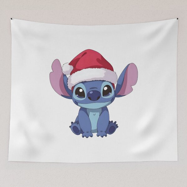 Item preview, Kawaii Sitting Stitch Christmas – Cute Santa Hat Stitch designed and sold by Dream Magic Co.