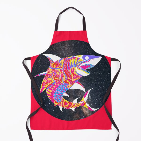 Item preview, the monster shark ecopop from the galaxy pattern art in mexican design designed and sold by jorgelebeau.
