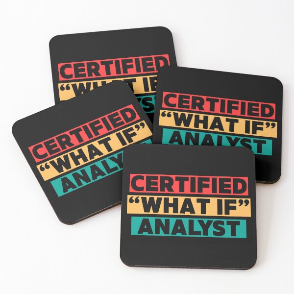Item preview, Certified "What If" Analyst : Anxiety Awareness Design designed and sold by Marsh & Lump.