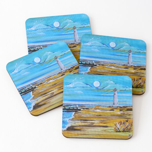 Item preview, The Lighthouse on the Beach designed and sold by Alfred Fox Art.