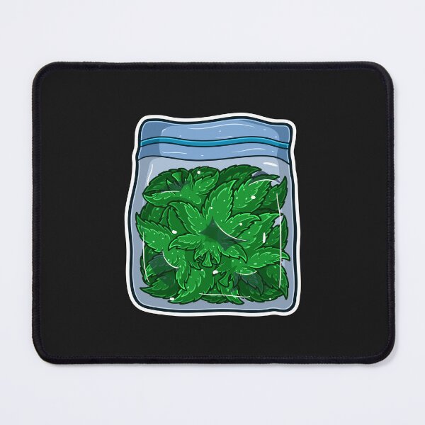 Item preview, Cartoon Logo of Marijuana leaf logo in product packaging. designed and sold by tedykurniawan12.