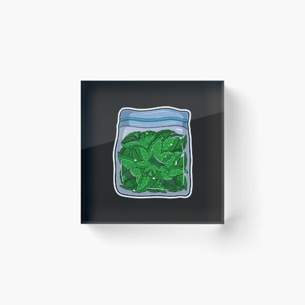 Item preview, Cartoon Logo of Marijuana leaf logo in product packaging.  designed and sold by tedykurniawan12.