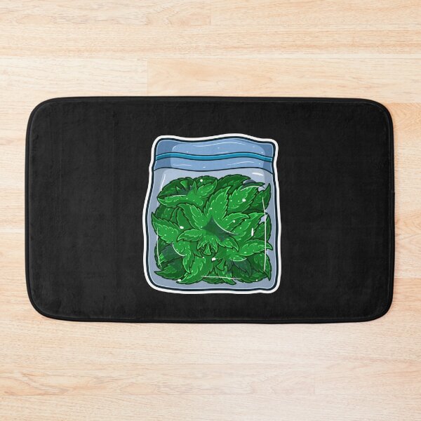 Item preview, Cartoon Logo of Marijuana leaf logo in product packaging.  designed and sold by tedykurniawan12.