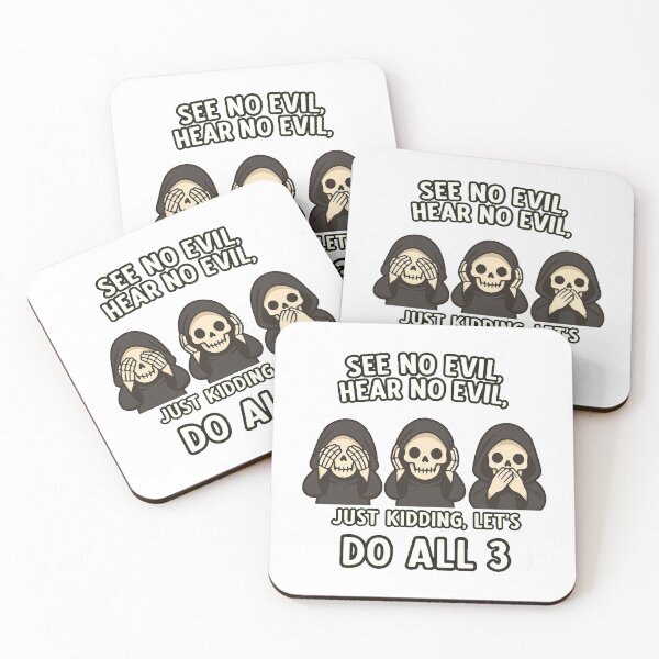 Item preview, SEE  NO EVIL HEAR NO EVIL ,GRIM REAPERS designed and sold by JamesDunican.