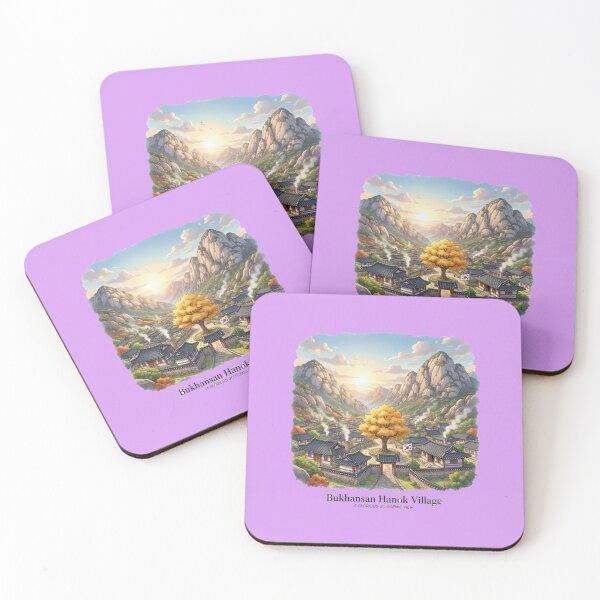 Item preview, Bukhansan Hanok Village – Glorious 3D Scenic View , designed and sold by PaintMeWorld.