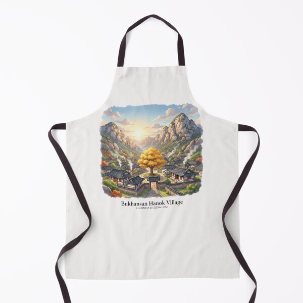 Item preview, Bukhansan Hanok Village – Glorious 3D Scenic View , designed and sold by PaintMeWorld.
