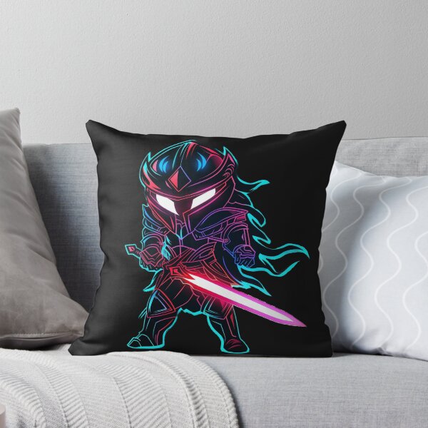 Item preview, Neonblade Chibi Warrior — Cosmic Cyber Knight designed and sold by ArgentoArt.