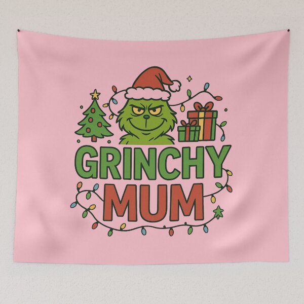 Item preview, Grinchy Mum – Funny Christmas Grinch-Inspired Design designed and sold by StudioWhitworth.