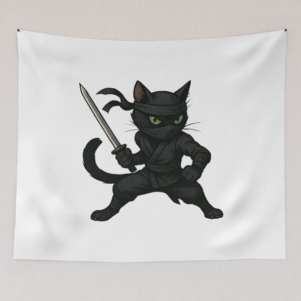 Item preview, Ninja Cat. Funny Cat Lover designed and sold by ahmed2751989.