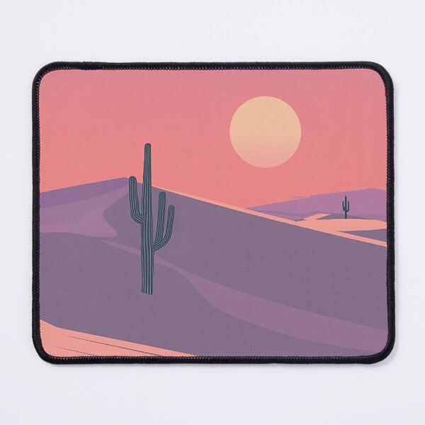Item preview, Pastel Desert Sunset Landscape – Minimal Southwest Wall Art designed and sold by SimplyJasper.