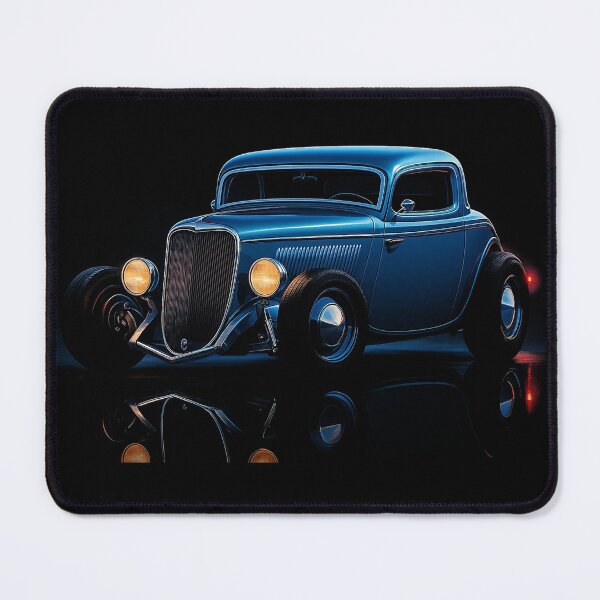 Item preview, Blue 1933 Hot Rod Coupe – Classic Custom Car Art Print designed and sold by Stinky Lincy's Apparel Company.