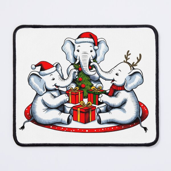 Item preview, Cute White Elephant Christmas Gift Exchange Ironic Animals designed and sold by TackyTime.