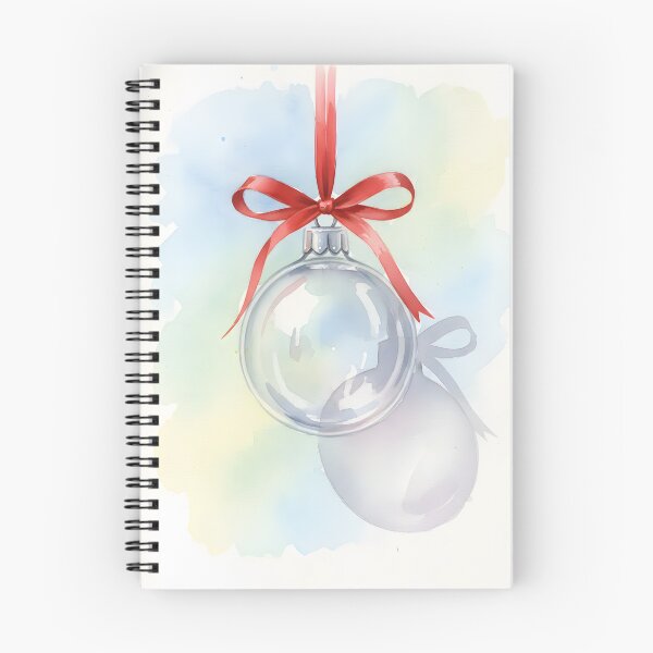 Item preview, Clear Glass Christmas Ornament with Red Ribbon Watercolor designed and sold by homydesign.