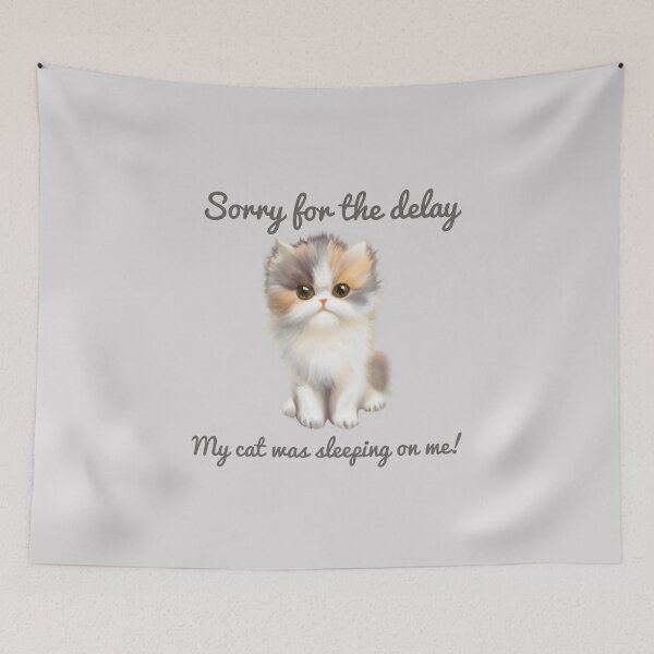 Item preview, My cat was sleeping on me designed and sold by WAMTEES.