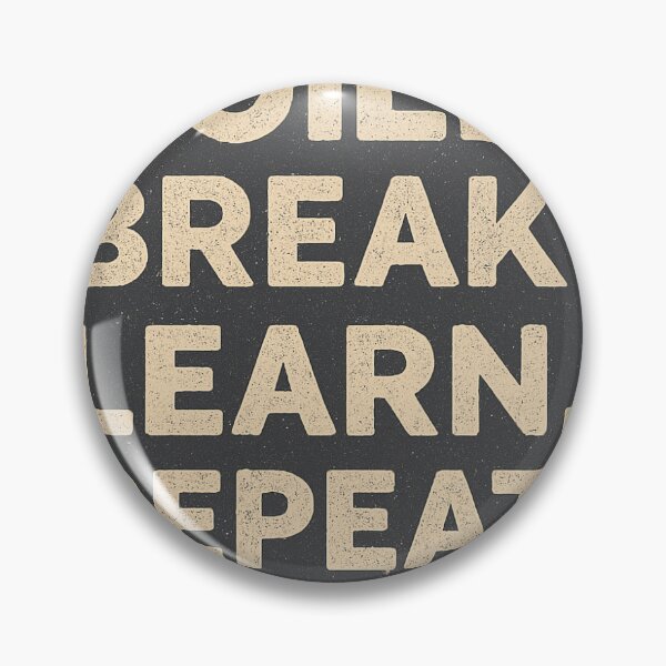Item preview, Build. Break. Learn. Repeat. – Grit & Growth Poster designed and sold by Golub11211.