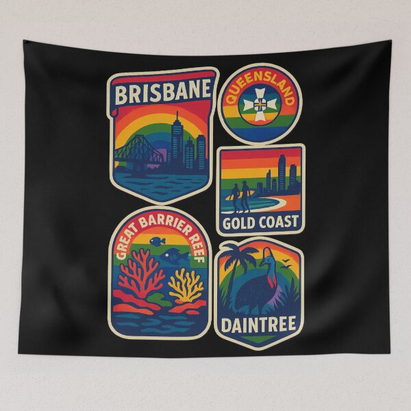 Item preview, Pride badges Brisbane Gold Coast Australia  designed and sold by JETSETPRIDE.