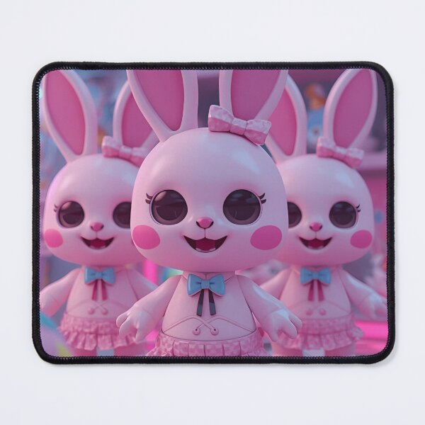 Item preview, Kawaii Pink Bunny Squad – Cute Pastel Toy Art Aesthetic designed and sold by SimplyJasper.